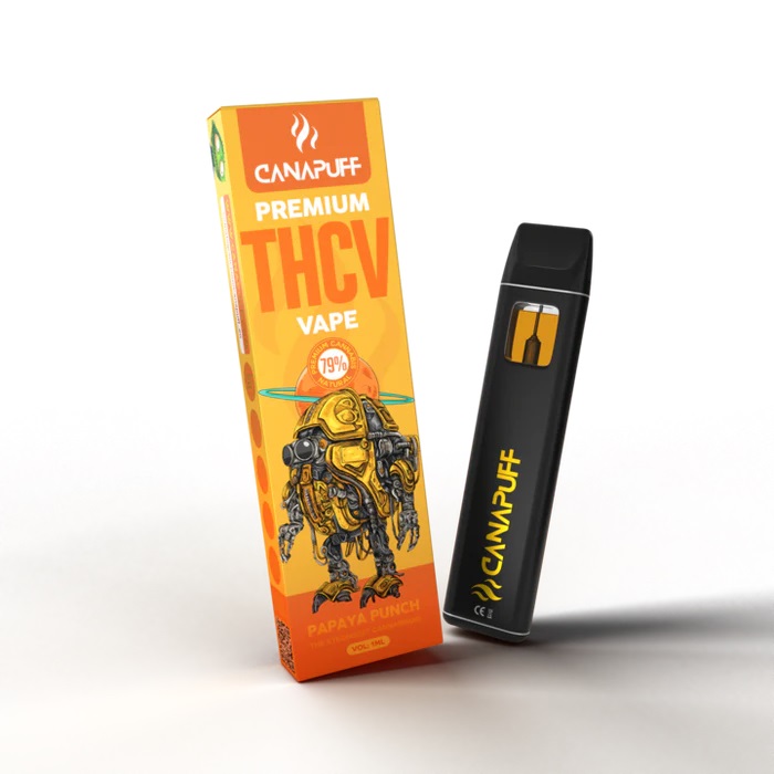Papaya Punch 79% THCv – Canapuff – Vape za enkratno uporabo – 1 ml
