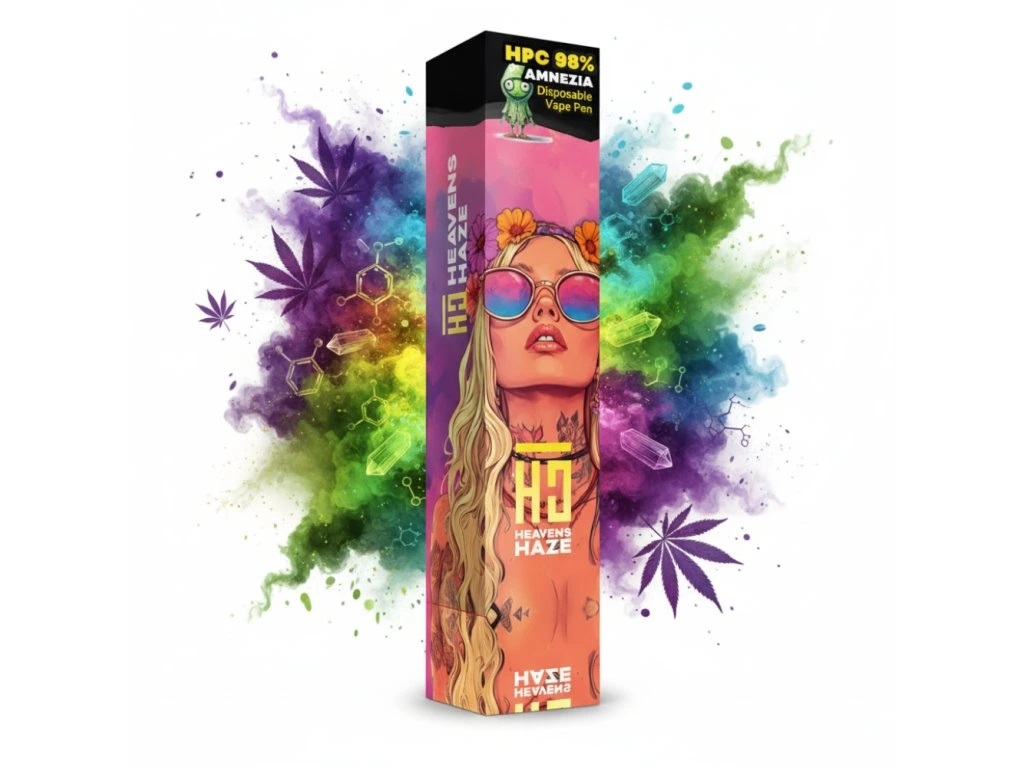 Heavens Haze HPC 98% Amnesia – Vape za enkratno uporabo – 1 ml