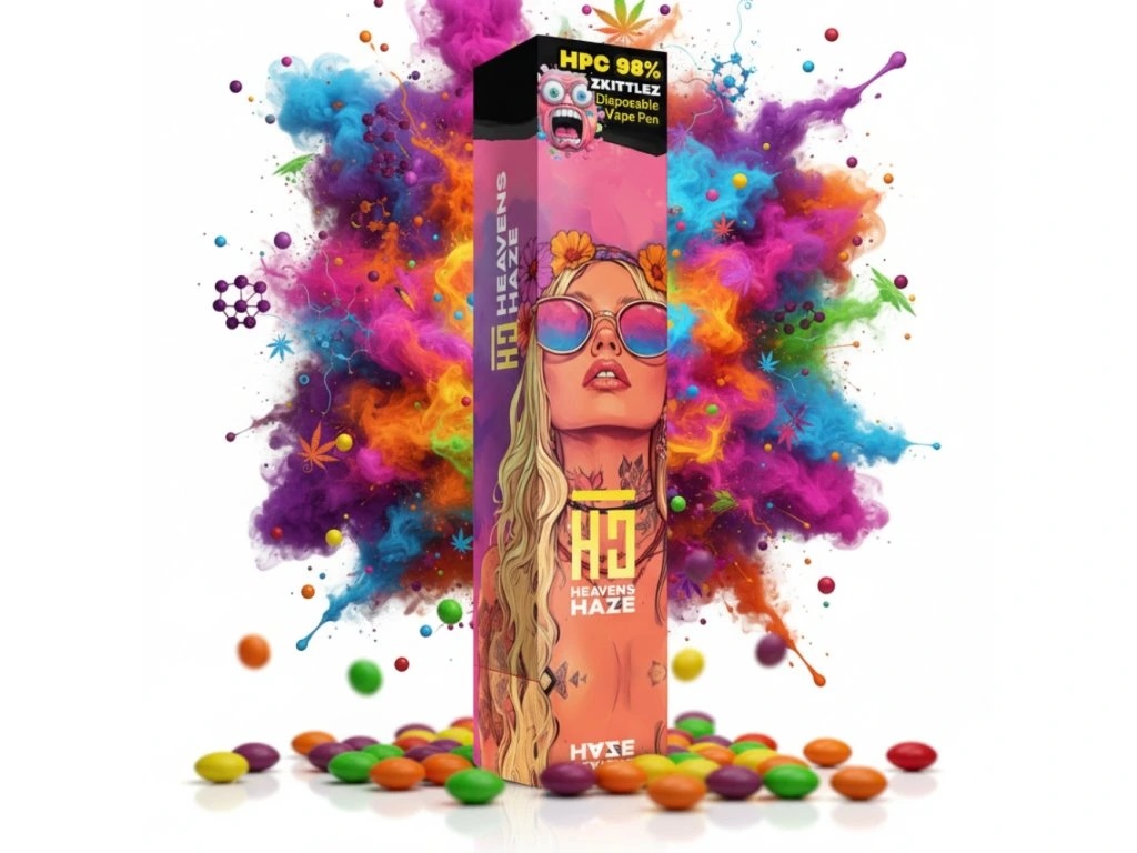 Heavens Haze HPC 98% Zkittlez – Vape za enkratno uporabo – 1 ml