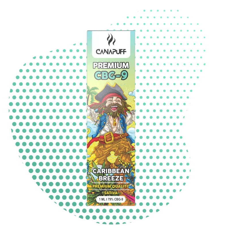 CBG9 Vape Karibski vetrič 79% 1 ml