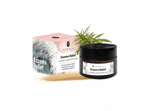 Hemnia Eczema Relief - konopljina mazila za ekcem, 250 mg CBD, 50 ml
