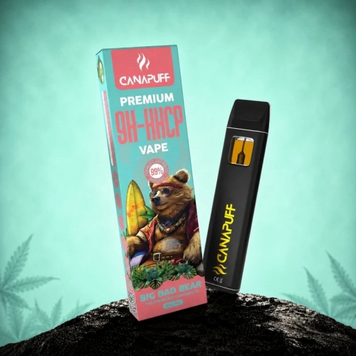 9H-HHCP Vape Big Bad Bear 99 % – za enkratno uporabo – CanaPuff – 1 ml