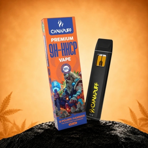9H-HHCP Vape 9 Pound Hammer 99 % – za enkratno uporabo – CanaPuff – 1 ml