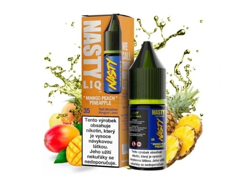 NASTY LIQ Mango, breskev, ananas 10 ml - Slana tekočina Nikotin: 20 mg