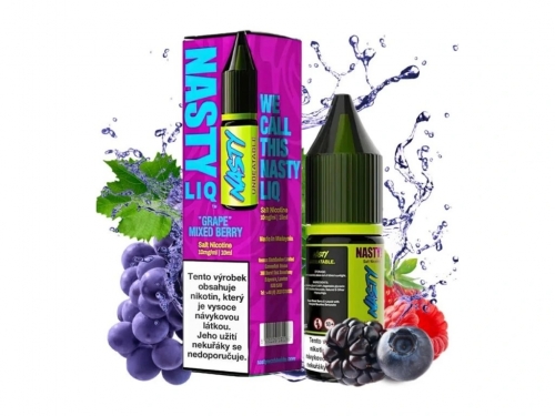 NASTY LIQ Grozdje z mešanico jagod 10 ml - 20 mg