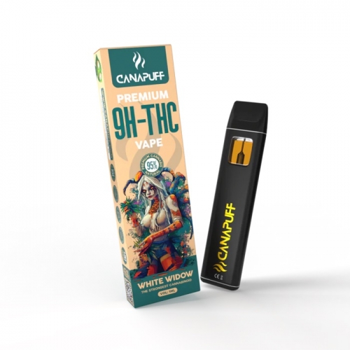 White Widow 95% 9H-THC – Vape za enkratno uporabo – CanaPuff – 1 ml